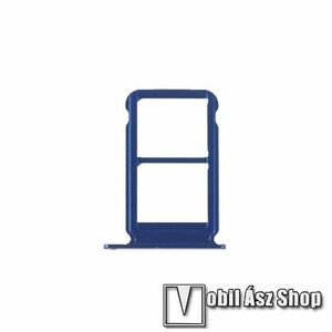 SIM kártya tartó tálca, dual nano SIM - OEM minőség - KÉK - HUAWEI Honor 10 kép