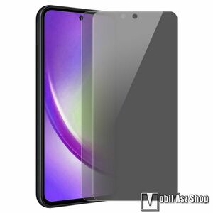 ENKAY HAT PRINCE Privacy Anti-Peep előlap védő karcálló edzett üveg - 1db, 9H, betekintés elleni védelemmel, a teljes felületén tapad, a teljes kijelzőt védi - SAMSUNG Galaxy A55 5G (SM-A556) - GYÁRI kép