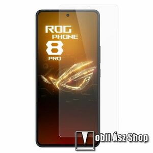 Előlap védő karcálló edzett üveg - 0, 3 mm vékony, 9H, Arc Edge, A képernyő sík részét védi - ASUS ROG Phone 8 / ROG Phone 8 Pro kép
