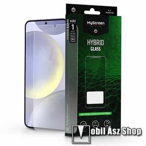 MYSCREEN HYBRIDGLASS Lite Flexible 7H rugalmas edzett üveg képernyővédő fólia, 0, 15 mm vékony, a képernyő sík részét védi - ÁTLÁTSZÓ - SAMSUNG Galaxy S24 Plus 5G (SM-S926) - GYÁRI kép