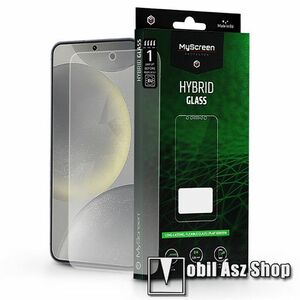 MYSCREEN HYBRIDGLASS Lite Flexible 7H rugalmas edzett üveg képernyővédő fólia, 0, 15 mm vékony, a képernyő sík részét védi - ÁTLÁTSZÓ - SAMSUNG Galaxy S24 5G (SM-S921) - GYÁRI kép