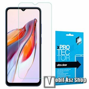 Xpro képernyővédő fólia - Clear - 1db, törlőkendővel, A képernyő sík részét védi! - Xiaomi Redmi 12C / Redmi 11A / Poco C55 - GYÁRI kép