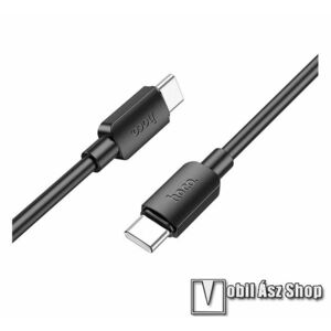 HOCO X96 adatátvitel adatkábel és töltő - Type-C / Type-C, 20V/3A, 60W, 1m hosszú, törésgátló, PD gyorstöltés támogatás - FEKETE - X96_TYPE_C_B - GYÁRI kép
