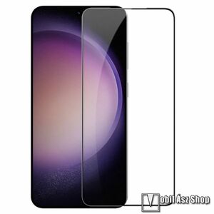 NILLKIN AMAZING CP+PRO előlap védő karcálló edzett üveg - FEKETE - A teljes kijelzőt védi, UV szűrés, 0, 33mm, 9H, a teljes felületén tapad - SAMSUNG Galaxy S24 5G (SM-S921) - GYÁRI kép