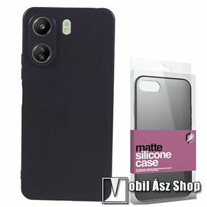 Xpro szilikon védő tok / hátlap - ULTRAVÉKONY! 0.33mm - MATT FEKETE - Xiaomi Redmi 13C / Poco C65 - GYÁRI kép