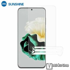 SUNSHINE Hydrogel TPU képernyővédő fólia - Ultra Clear, ÖNREGENERÁLÓ! - 1db, a teljes képernyőt védi - HUAWEI Honor Magic6 Pro (BVL-AN16) - GYÁRI kép