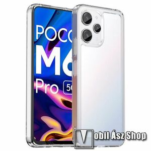 OTT! TRANSPARENT műanyag védő tok / átlátszó hátlap - ÁTLÁTSZÓ - szilikon szegély, erősített sarkok - ERŐS VÉDELEM! - Xiaomi Redmi 12 4G / Redmi Note 12R / Redmi 12 5G / Poco M6 Pro 5G kép