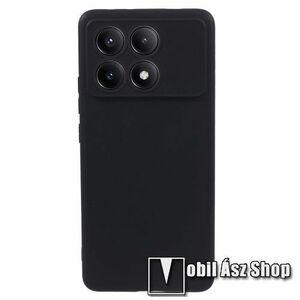 Szilikon védő tok / hátlap - MATT - FEKETE - Xiaomi Poco X6 Pro / Redmi K70E kép