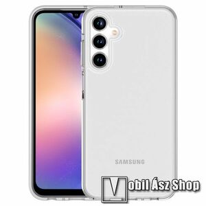 OTT! TRANSPARENT műanyag védő tok / átlátszó hátlap - ÁTLÁTSZÓ - szilikon szegély, erősített sarkok - ERŐS VÉDELEM! - SAMSUNG Galaxy A35 5G (SM-A356) kép