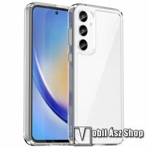OTT! TRANSPARENT műanyag védő tok / átlátszó hátlap - ÁTLÁTSZÓ - szilikon szegély, erősített sarkok - ERŐS VÉDELEM! - SAMSUNG Galaxy A35 5G (SM-A356) kép
