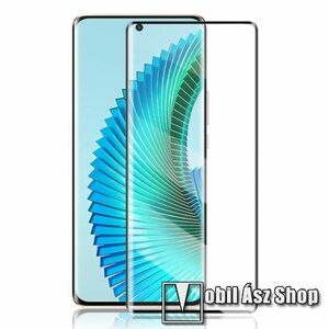 MOCOLO 3D Curved előlap védő karcálló edzett üveg - FEKETE - 9H, 0, 33mm, Arc Edge, A teljes kijelzőt védi! - HUAWEI Honor Magic6 Lite / Honor X9b / X50 - GYÁRI kép