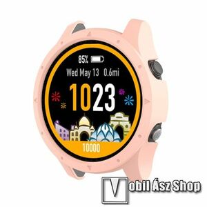 Okosóra műanyag védő tok / keret - RÓZSASZÍN - Garmin Forerunner 935 / Garmin Forerunner 945 kép