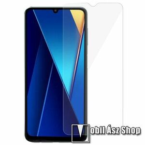 Előlap védő karcálló edzett üveg - 0, 3 mm vékony, 9H, Arc Edge, A képernyő sík részét védi - Xiaomi Redmi 13C / Poco C65 / Poco M6 kép