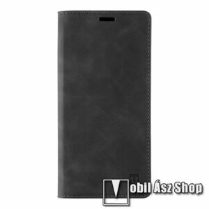 Tactical Xproof notesz tok / flip tok - FEKETE - asztali tartó funkciós, oldalra nyíló, rejtett mágneses záródás, bankkártyatartó zseb, szilikon belső - HUAWEI Honor X50i / Honor 90 Lite - GYÁRI kép