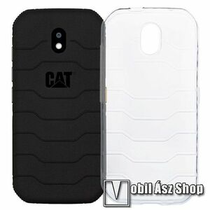 Szilikon védő tok / hátlap - ÁTLÁTSZÓ - CAT S42 kép