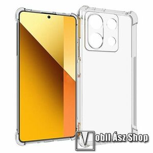Szilikon védő tok / hátlap - FÉNYES - ÁTLÁTSZÓ - erősített sarkok - Xiaomi Redmi Note 13 5G / Note 13 5G (China) kép
