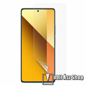 Képernyővédő fólia - Ultra Clear - 1db, PET, törlőkendővel, képernyő sík részét védi - Xiaomi Redmi Note 13 5G / 13 Pro 4G / 13 Pro 5G / Poco X6 5G / Poco M6 Pro 4G kép
