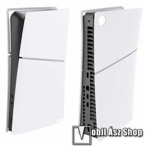 Szilikon védőtok / borítás SONY Playstation 5 Slim (PS5 Slim) konzolhoz - Digitális kiadáshoz, 2 részes, csúszásmentes felület, hőelvezető nyílások - FEHÉR kép