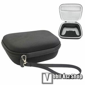 UNIVERZÁLIS kontroller tartó / hordozó táska - Xbox One S / Xbox Series S / X kontroller kompatibilis, ütődésálló, cipzáros, EVA habszivacs, cseppálló, belső hálós zseb, csuklópánt, 200 x 130 x 70mm - ERŐS VÉDELEM! - FEKETE kép