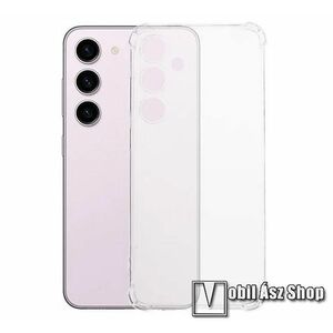 Szilikon védő tok / hátlap - FÉNYES - ÁTLÁTSZÓ - erősített sarkok - SAMSUNG Galaxy S24 5G (SM-S921) kép