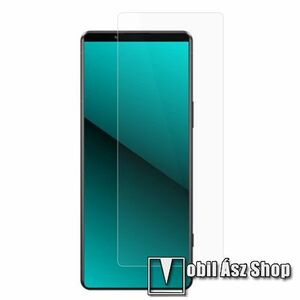 Előlap védő karcálló edzett üveg - 0, 3 mm vékony, 9H, Arc Edge, A képernyő sík részét védi - SONY Xperia 5 VI kép
