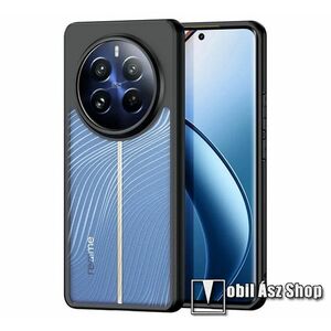 DUX DUCIS Aimo Series műanyag védő tok / hátlap - ÁTLÁTSZÓ / FEKETE - szilikon szegély, matt felület, kameravédelem, erősített sarkok, REACH tanúsítvány, ERŐS VÉDELEM! - Realme 12 Pro / 12 Pro Plus - GYÁRI kép