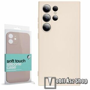 Xpro Soft Touch szilikon védő tok / hátlap - kameravédelemmel, mikroszálas szövettel bevont belsővel - RÓZSASZÍN - SAMSUNG Galaxy S24 Ultra 5G (SM-S928) - GYÁRI kép