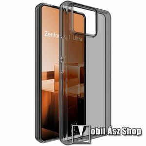 IMAK UX-5 szilikon védő tok / hátlap - 1, 3mm vékony - ÁTTETSZŐ FEKETE - ASUS Zenfone 11 Ultra - GYÁRI kép