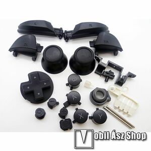 NINTENDO SWITCH PRO KONTROLLERHEZ TELJES GOMB KÉSZLET - 17db-os - FEKETE kép