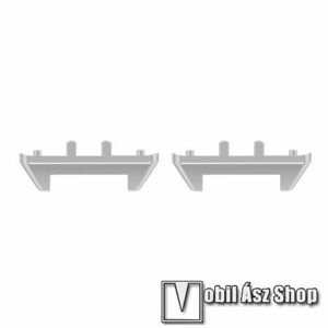 Okosóra fém csatlakozó adapter - 2db / 1pár - EZÜST - bármilyen 12mm-es teleszkópos szíjjal használható - SAMSUNG Galaxy Fit 3 (SM-R390) kép