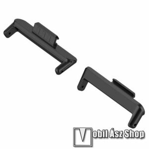 Okosóra fém csatlakozó adapter - 2db / 1pár - FEKETE - bármilyen 20mm-es teleszkópos szíjjal használható - HUAWEI Watch Fit 3 kép