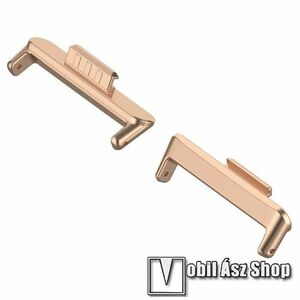 Okosóra fém csatlakozó adapter - 2db / 1pár - ROSE GOLD - bármilyen 20mm-es teleszkópos szíjjal használható - HUAWEI Watch Fit 3 kép