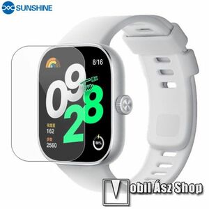 Xiaomi Redmi Watch 4, Sunshine Hydrogel TPU okosóra képernyővédő fólia, Ultra Clear, Önregeneráló!, 1db kép