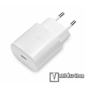 SAMSUNG hálózati töltő - Type-C aljzattal, 25W, PD gyorstöltés támogatás, KÁBEL NÉLKÜL! - FEHÉR - EP-TA800XWEGWW - GYÁRI kép