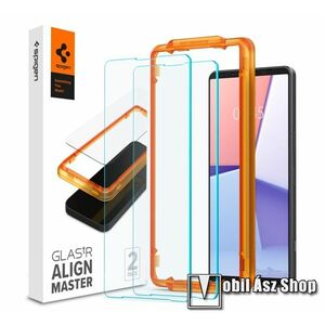 SPIGEN ALM FC előlap védő karcálló edzett üveg - ÁTLÁTSZÓ - 2db, 2.5D, 9H, A képernyő sík részét védi - SONY Xperia 1 VI (XQEC54/XQ-EC72) - AGL08271 - GYÁRI kép