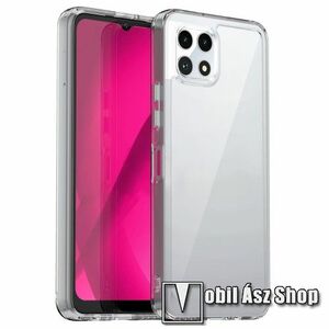 OTT! TRANSPARENT műanyag védő tok / átlátszó hátlap - ÁTLÁTSZÓ - szilikon szegély, erősített sarkok - ERŐS VÉDELEM! - Telekom T Phone 2 5G (REVVL 7) kép