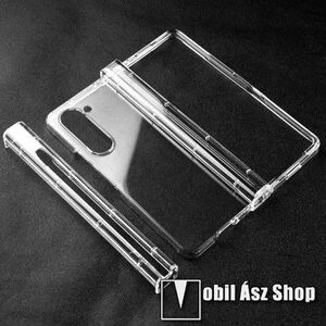 OTT! HINGE DESIGN műanyag védő tok / hátlap - ÁTLÁTSZÓ - zsanérvédő kialakítás, ERŐS VÉDELEM! - SAMSUNG Galaxy Z Fold6 kép