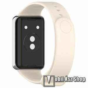 Honor Band 9, Okosóra szíj, Szilikon, 101+118mm hosszú, Bézs kép