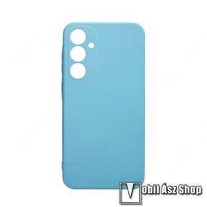 PJ KOL szilikon védő tok / hátlap - VILÁGOSKÉK - matt, kamerasziget védelem, 2mm vastag - SAMSUNG Galaxy A55 5G (SM-A556) kép