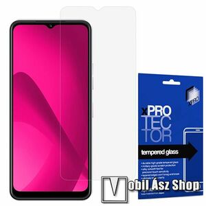 Xpro előlap védő karcálló edzett üveg - 0, 33 mm vékony, 9H, Arc Edge, A képernyő sík részét védi - Telekom T Phone 2 5G (REVVL 7) - GYÁRI kép