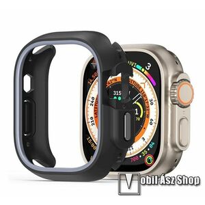 DUX DUCIS BAMO okosóra műanyag védő tok / keret (bumper) - SÖTÉTSZÜRKE / FEKETE - szilikon keret, ERŐS VÉDELEM! - APPLE Watch Ultra (49mm) / Watch Ultra 2 (49mm) - GYÁRI kép