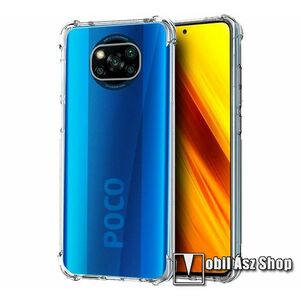 Szilikon védő tok / hátlap - ÁTLÁTSZÓ - erősített sarkok, ERŐS VÉDELEM! - Xiaomi Poco X3 / X3 NFC / X3 Pro kép