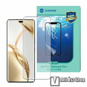 SUNSHINE Hydrogel TPU képernyővédő fólia - Ultra Clear, ÖNREGENERÁLÓ! - 1db, a teljes képernyőt védi - HUAWEI Honor 200 Pro (ELP-AN00) - GYÁRI kép