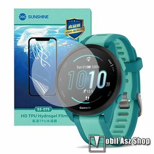 Garmin Forerunner® 165, 165 Music, Sunshine Hydrogel TPU okosóra képernyővédő fólia, Ultra Clear, Önregeneráló!, 1db kép