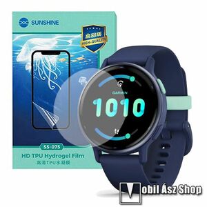 Garmin vívoactive® 5, Sunshine Hydrogel TPU okosóra képernyővédő fólia, Ultra Clear, Önregeneráló!, 1db kép
