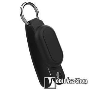 Szilikon védő tok SAMSUNG Galaxy SmartTag2-höz - kulcstartó, vízálló, több kulcs tárolására alkalmas, karabiner, csavarhúzóval - FEKETE kép