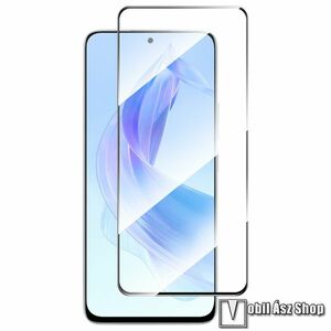 ENKAY HAT PRINCE előlapvédő karcálló edzett üveg - FEKETE - 9H, 0, 26mm, A teljes felületén tapad - A TELJES KIJELZŐT VÉDI! - HUAWEI Honor X50i / X40i / Honor 90 Lite / Play7T Pro - GYÁRI kép