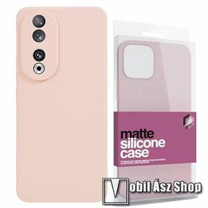 Xpro szilikon védő tok / hátlap - ULTRAVÉKONY! 0.33mm - MATT RÓZSASZÍN - HUAWEI Honor 90 - GYÁRI kép
