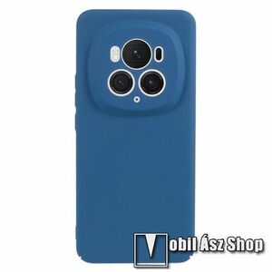 Műanyag védő tok / hátlap - Hybrid Protector, gumírozott felület, kameravédelemmel - KÉK - HUAWEI Honor Magic6 Pro kép