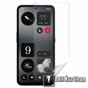 Képernyővédő fólia - Ultra Clear - 1db, PET, törlőkendővel, képernyő sík részét védi - Nothing CMF Phone 1 kép